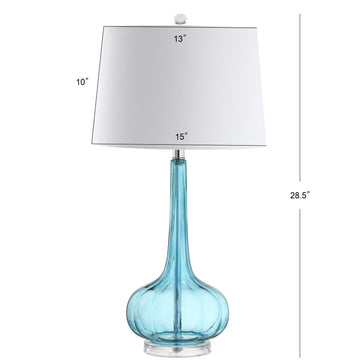 Bette 28.5" Glass Teardrop LED Table Lamp - JONATHAN Y